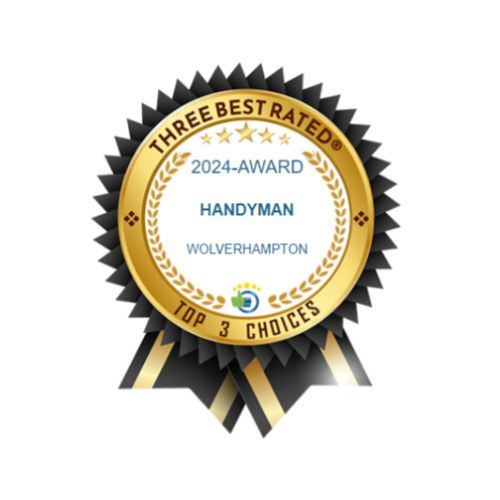 Three Best Rated 2024 award badge for Top 3 Handyman Services in Wolverhampton by Ro Maintenance Ltd.