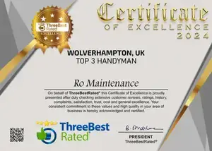 RO Maintenance ThreeBest Rated recognition